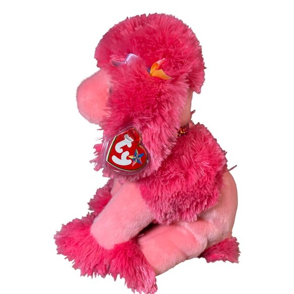 Ty Beanie Original Buddy Pink Poodle Plush Toy 2003 Polyester Fiber and Pellets - Picture 3 of 16